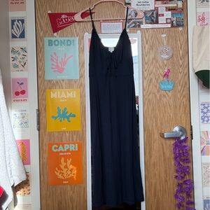 Elegant Navy Sleeveless Dress